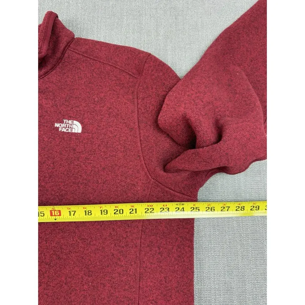 The North Face Gordon Lyons 1/4 Zip Fleece Pullover Red Heather Men’s XXL